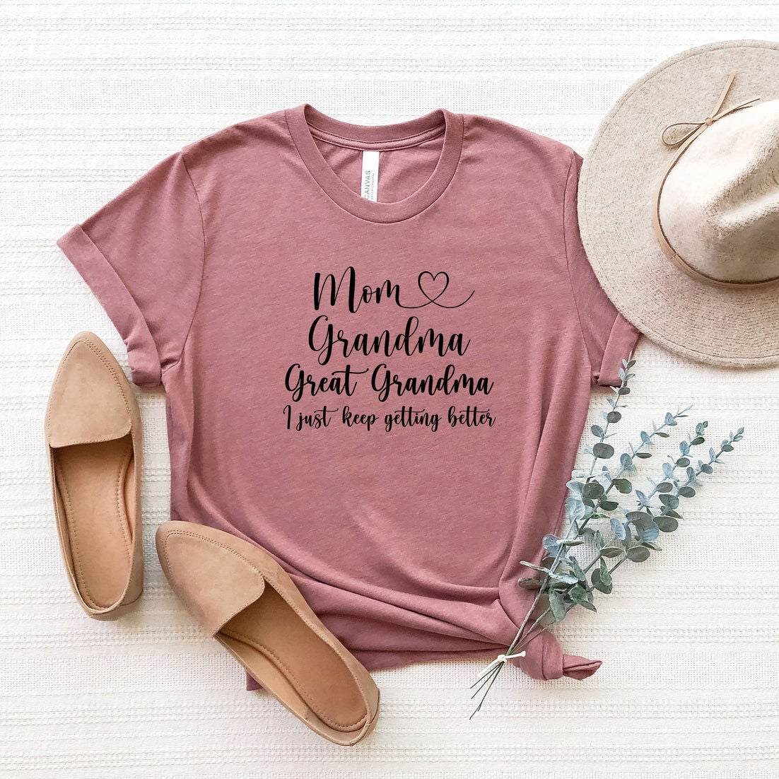 Great Grandma Trio Short Sleeve Graphic Tee, Mauve / Mauve, hi-res image number 0