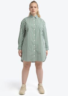 SIGNATURE TUNIC SHIRT - PALM STRIPE