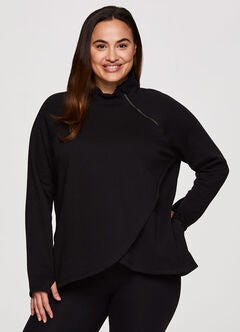 Prime Ready To Roll Fleece Zip Mock Neck Pullover