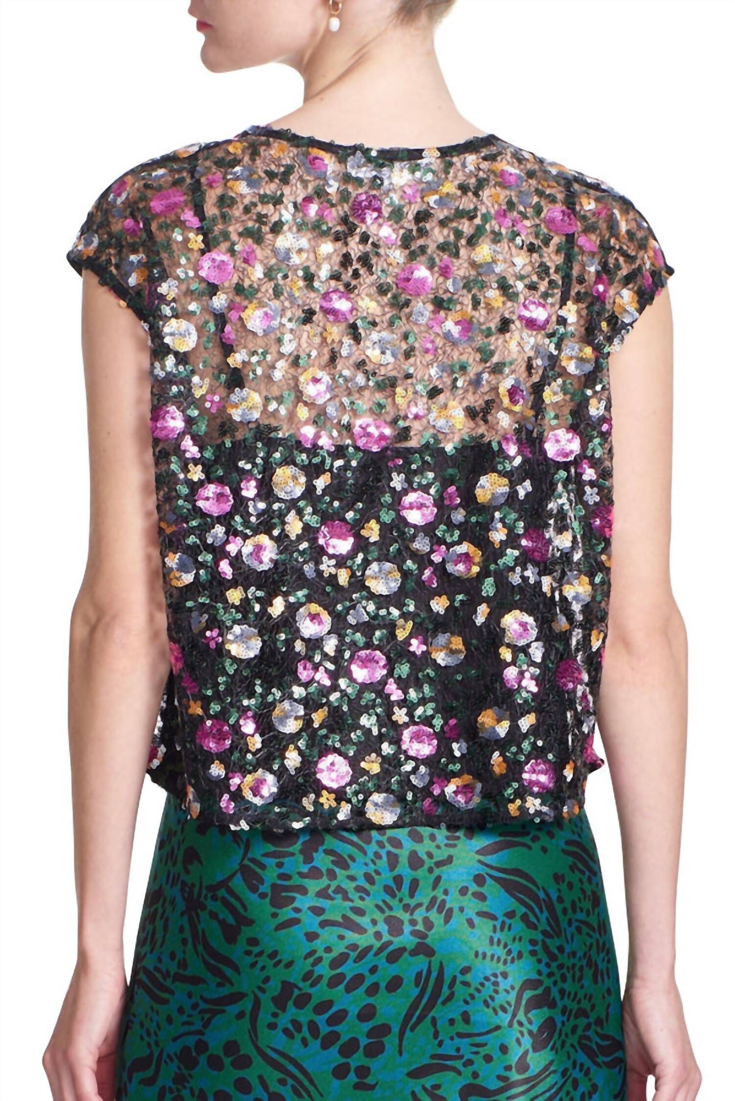 AMALA SEQUIN TOP IN MULTI, , alternate image number 2
