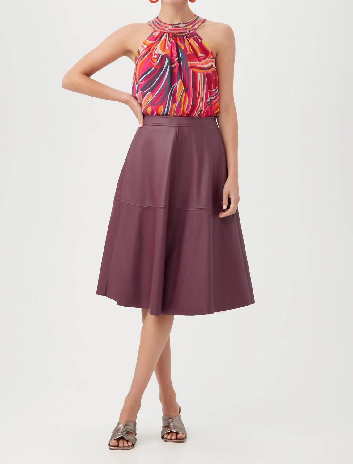 BEACHWOOD SKIRT IN FIG, Fig / Purple, alternate image number 2
