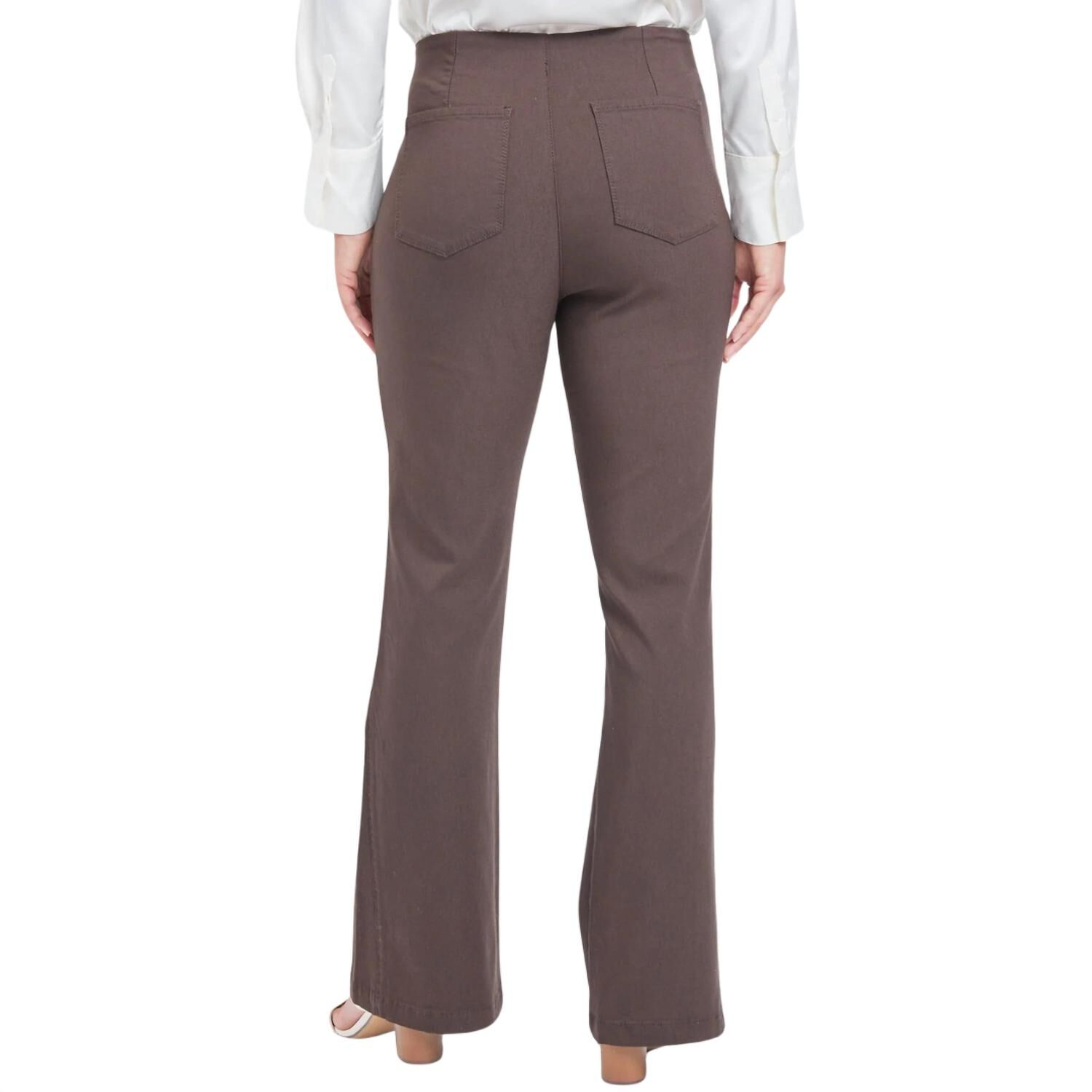 MISSY PULL ON BOOTCUT PANTS, Clove / Brown, alternate image number 1