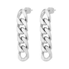 Taraji 5 Link Drop Earrings Silver
