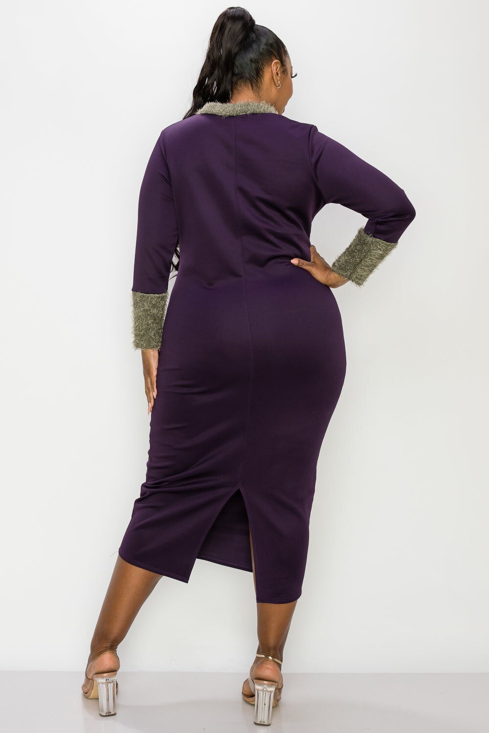 KAIA FEATHER DRESS, , alternate image number 6