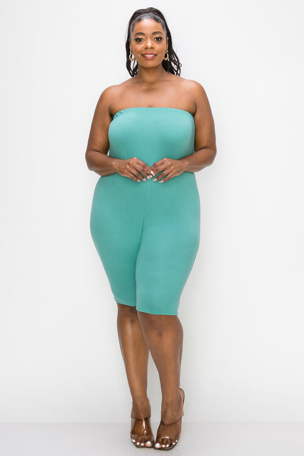 CHANDLER ROMPER, Jade Dusty / Teal, alternate image number 2