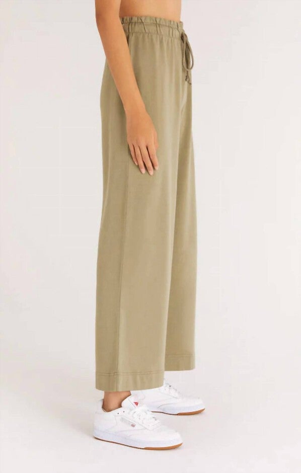 INDIANNA PAPERBAG PANT IN ALOE, , alternate image number 3