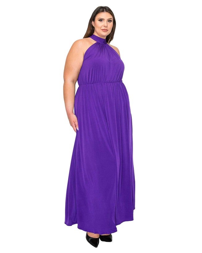 ALEXIS HALTER NECK MAXI DRESS, , alternate image number 4