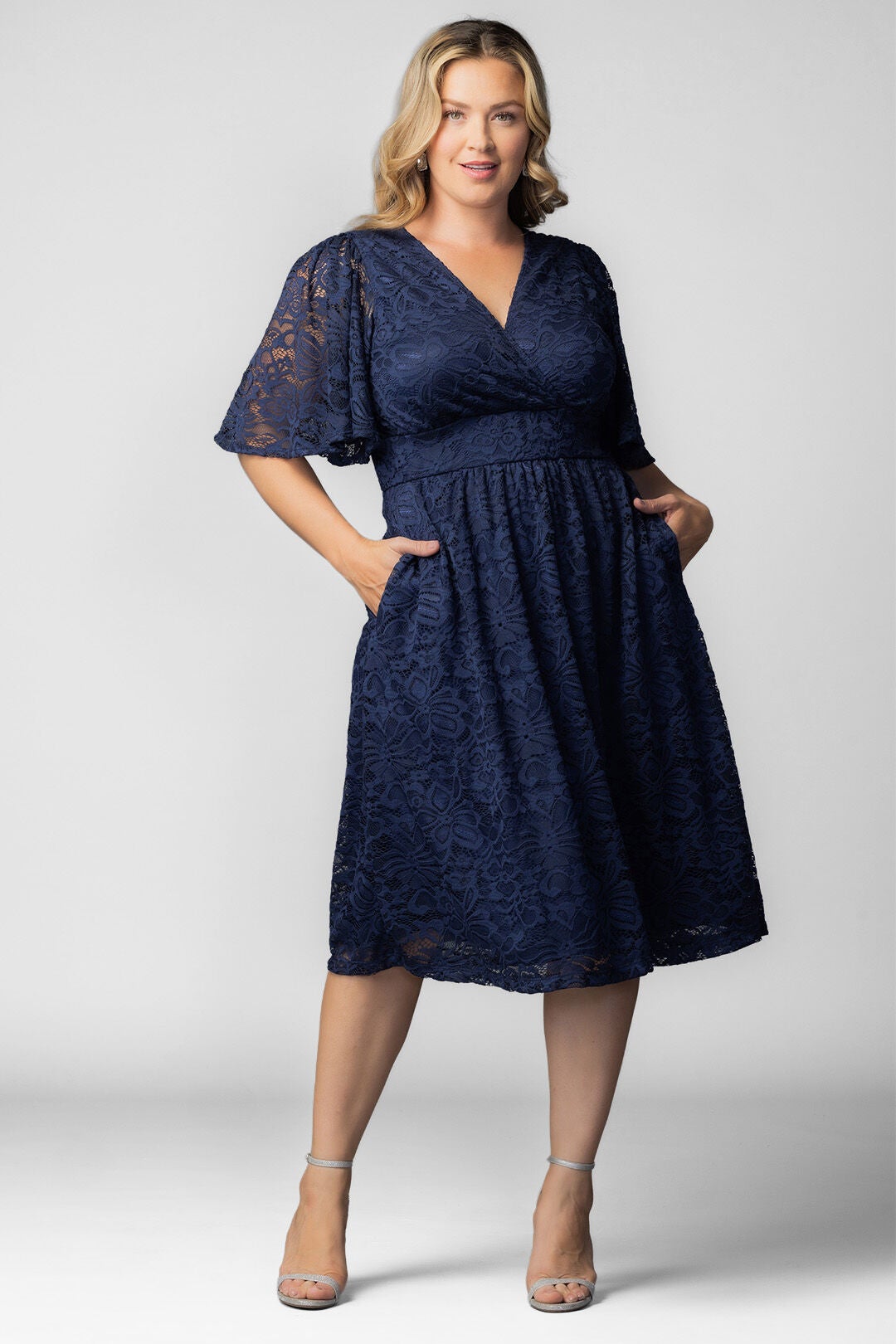 Fable Lace Cocktail Dress, Nocturnal Navy / Navy, hi-res image number 0
