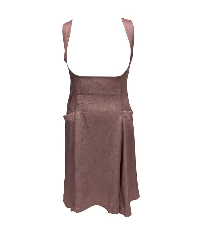 Unique Vintage Rose Amma Suspender Swing Skirt, Pink / Pink, hi-res image number null