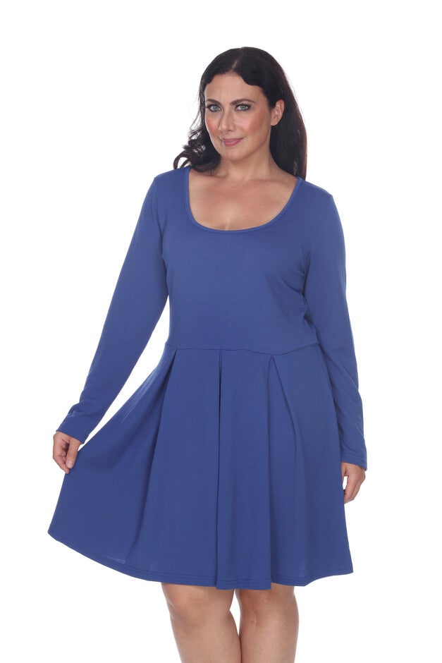 Jenara Dress, Royal / Royal Blue, alternate image number 2