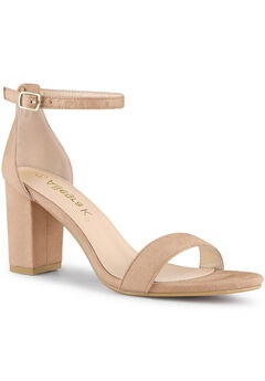 Buckle Ankle Strap High Chunky Heels Sandals