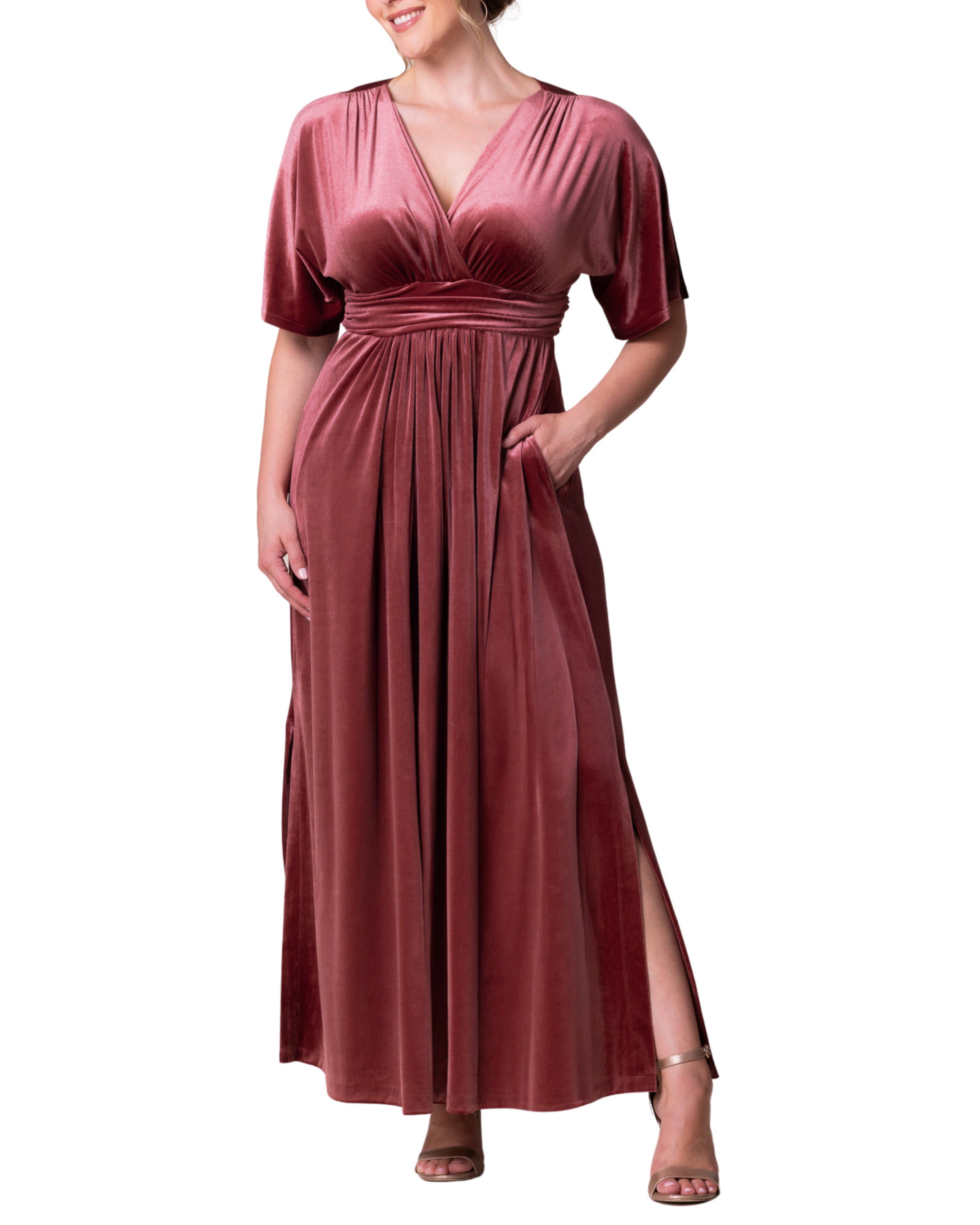 Verona Velvet Evening Gown, MAUVE ROSE / Mauve, hi-res image number 0