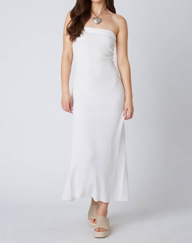 BEACH BUM DRESS IN WHITE, White / White, hi-res image number 0