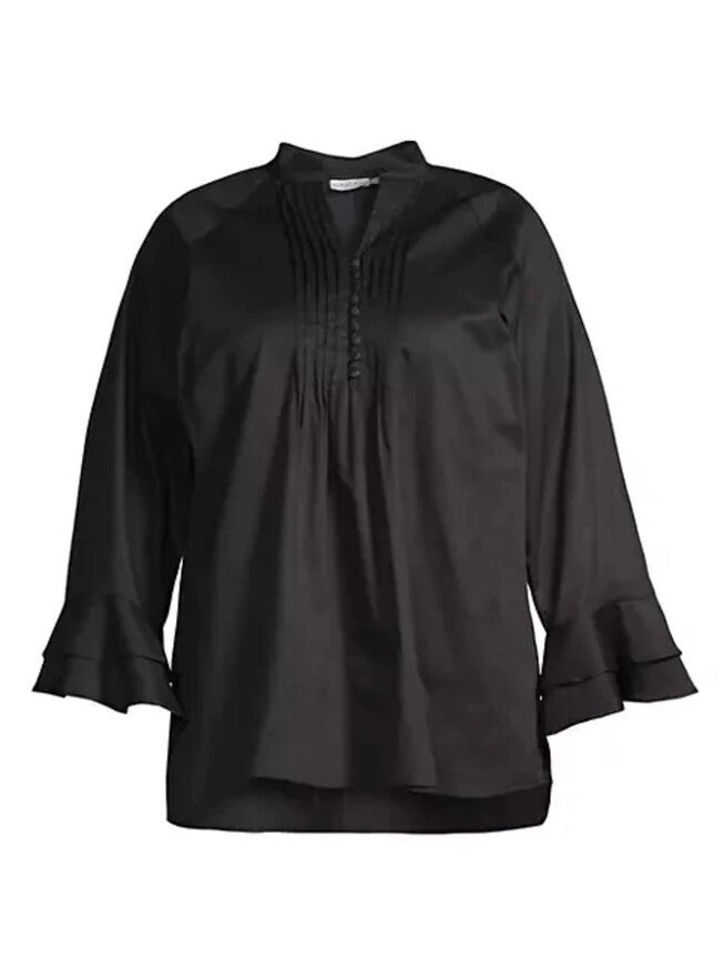 Nagisa Popover Blouse, Black / Black, hi-res image number 0
