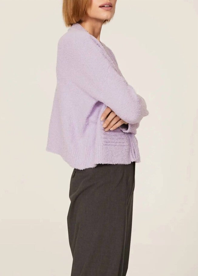 NOA CARDIGAN IN LAVENDER, , alternate image number null