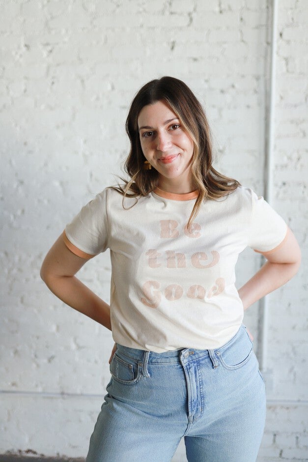 Be The Good Retro Ringer T-Shirt, , alternate image number null