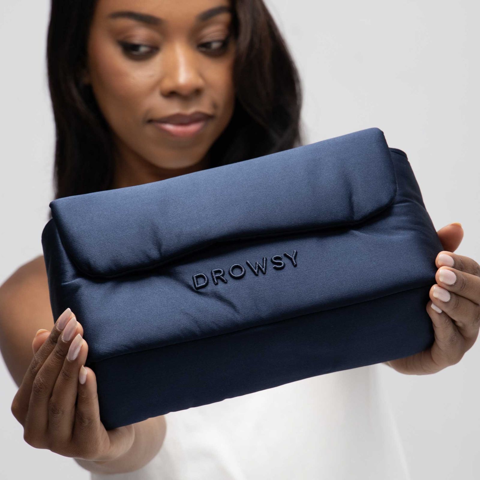 Silk Necessaire Bag, Midnight Blue / Navy, alternate image number 5