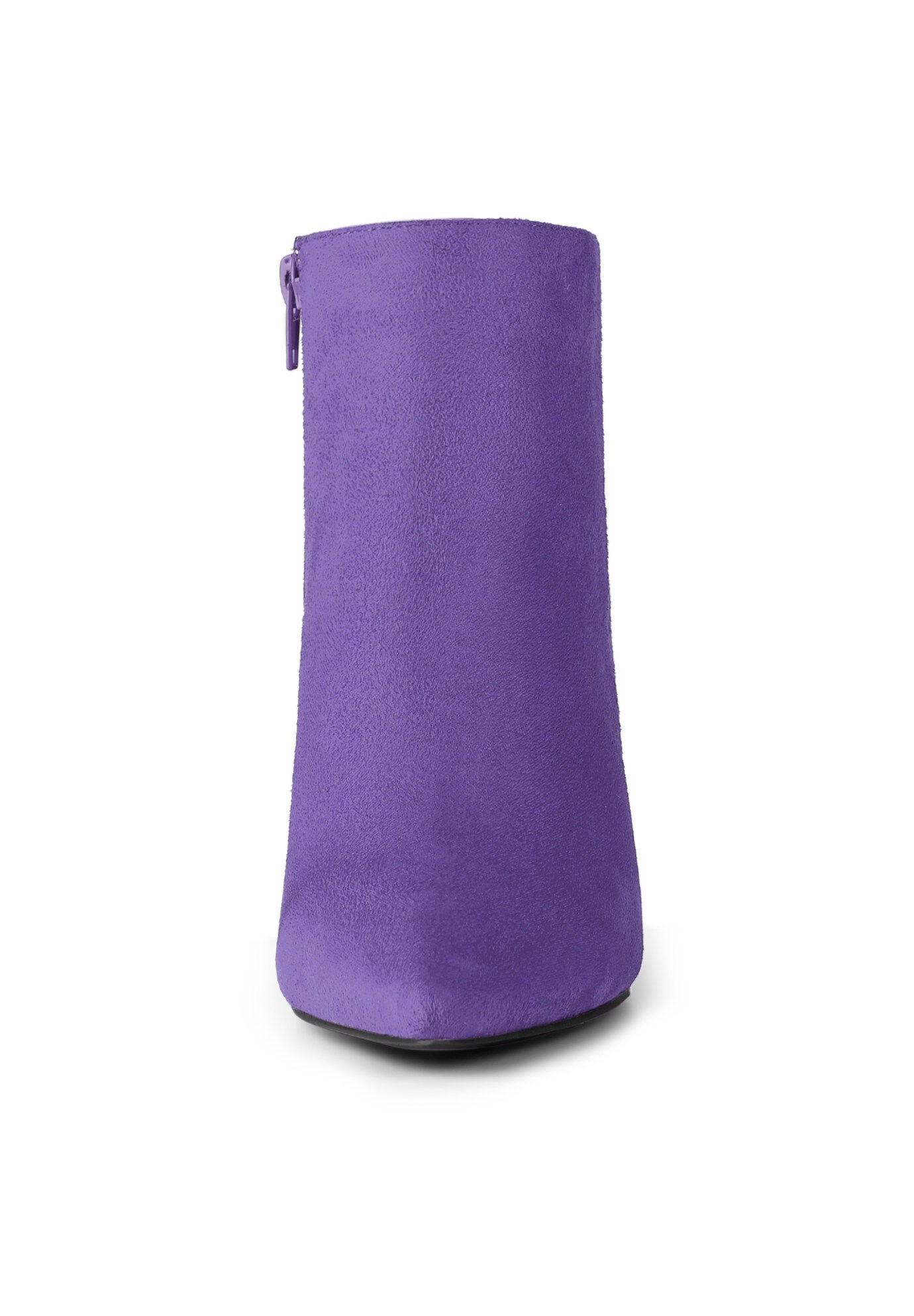 POINTED TOE KITTEN HEEL ZIP BOOTIES, Deep Purple / Purple, alternate image number 1