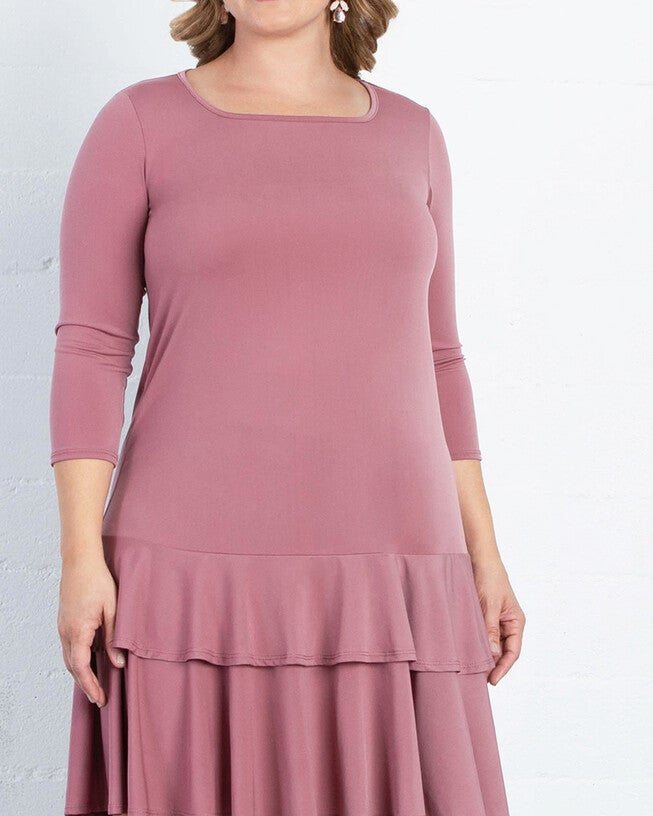 Coquette Cocktail Dress, MOODY MAUVE / Mauve, alternate image number null