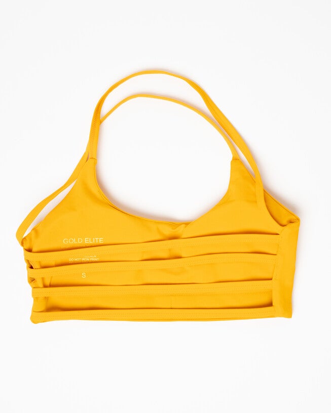 The Jorry Backless Sports Bra, Sunshine Marigold / Orange, alternate image number 1