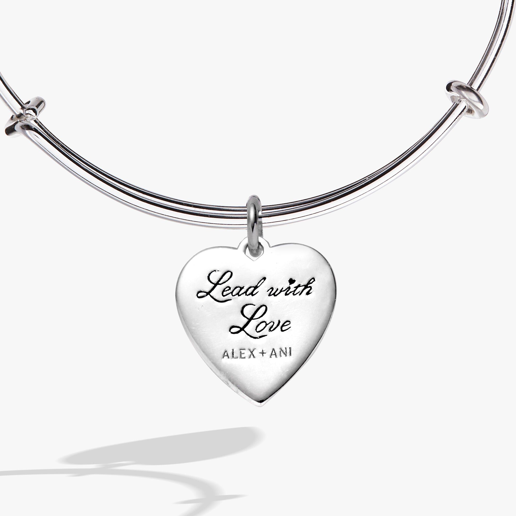 Heartburst Charm Bangle, Silver / Silver, alternate image number 2