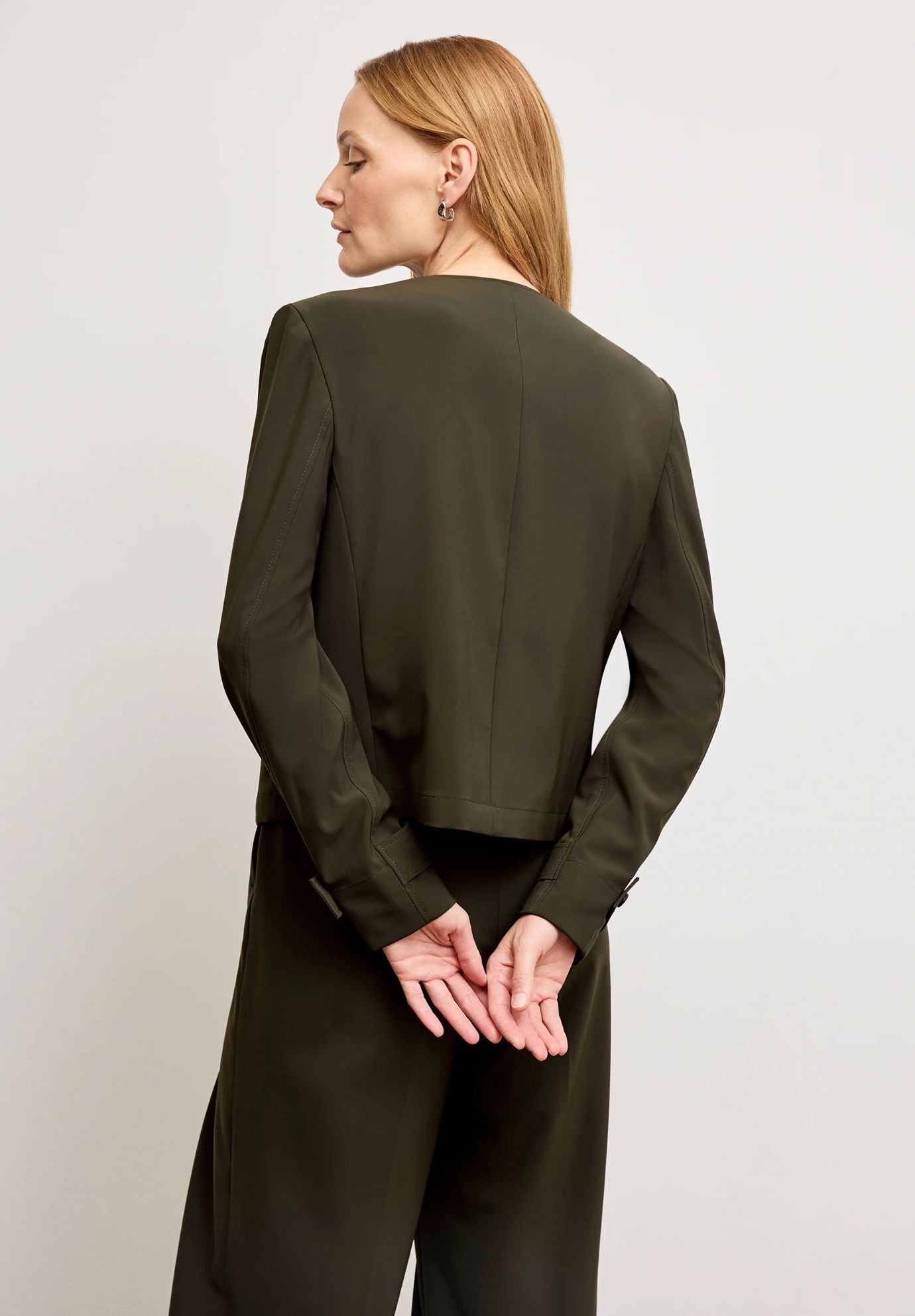 Ayla Travel Jacket - OrigamiTech, Olive / Olive Green, alternate image number 2