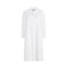 Cotton Shirt Dress in White