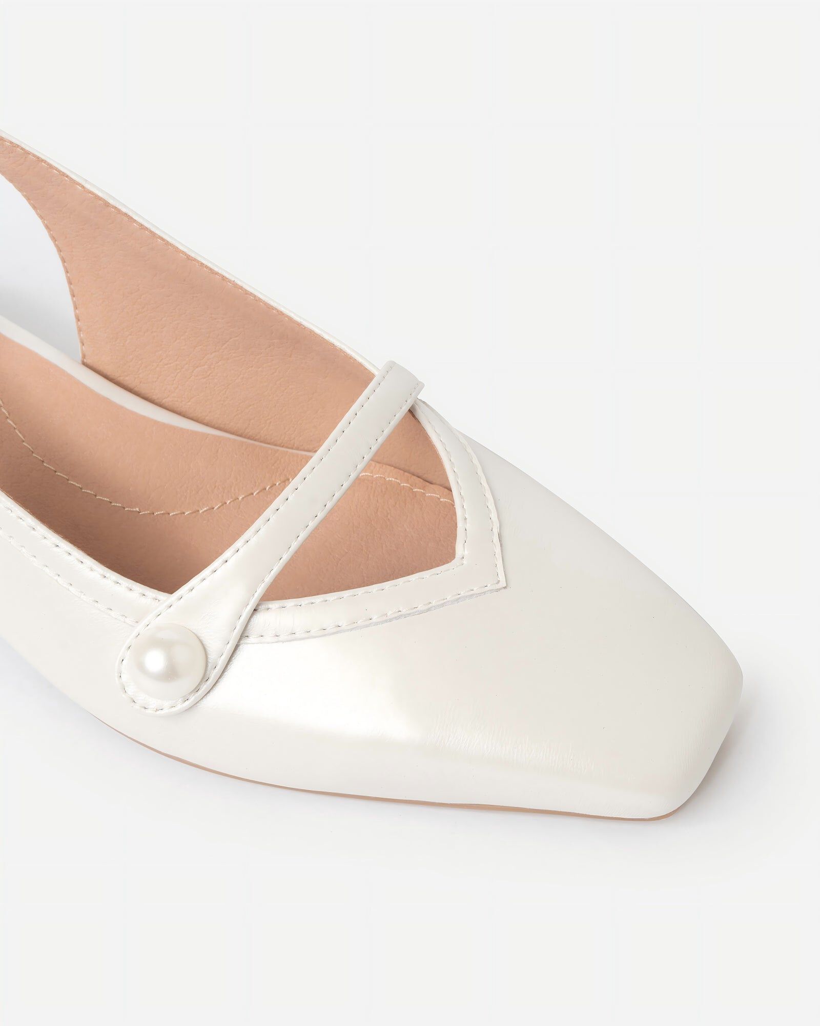 Isla Pearl Heels, Pearl White / White, alternate image number 2