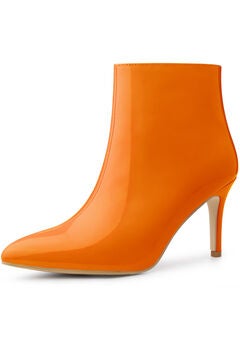 POINTED TOE STILETTO HIGH HEEL DRESS BOOTS