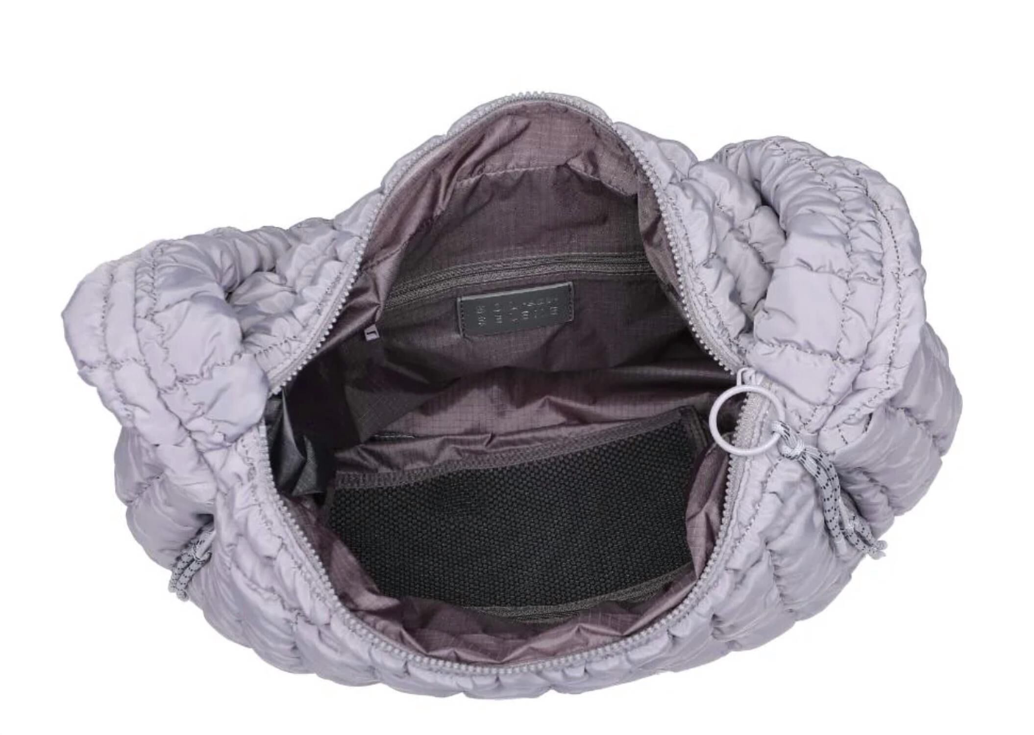 Revive Puffer Hobo Bag, Gray / Warm Grey, alternate image number 2