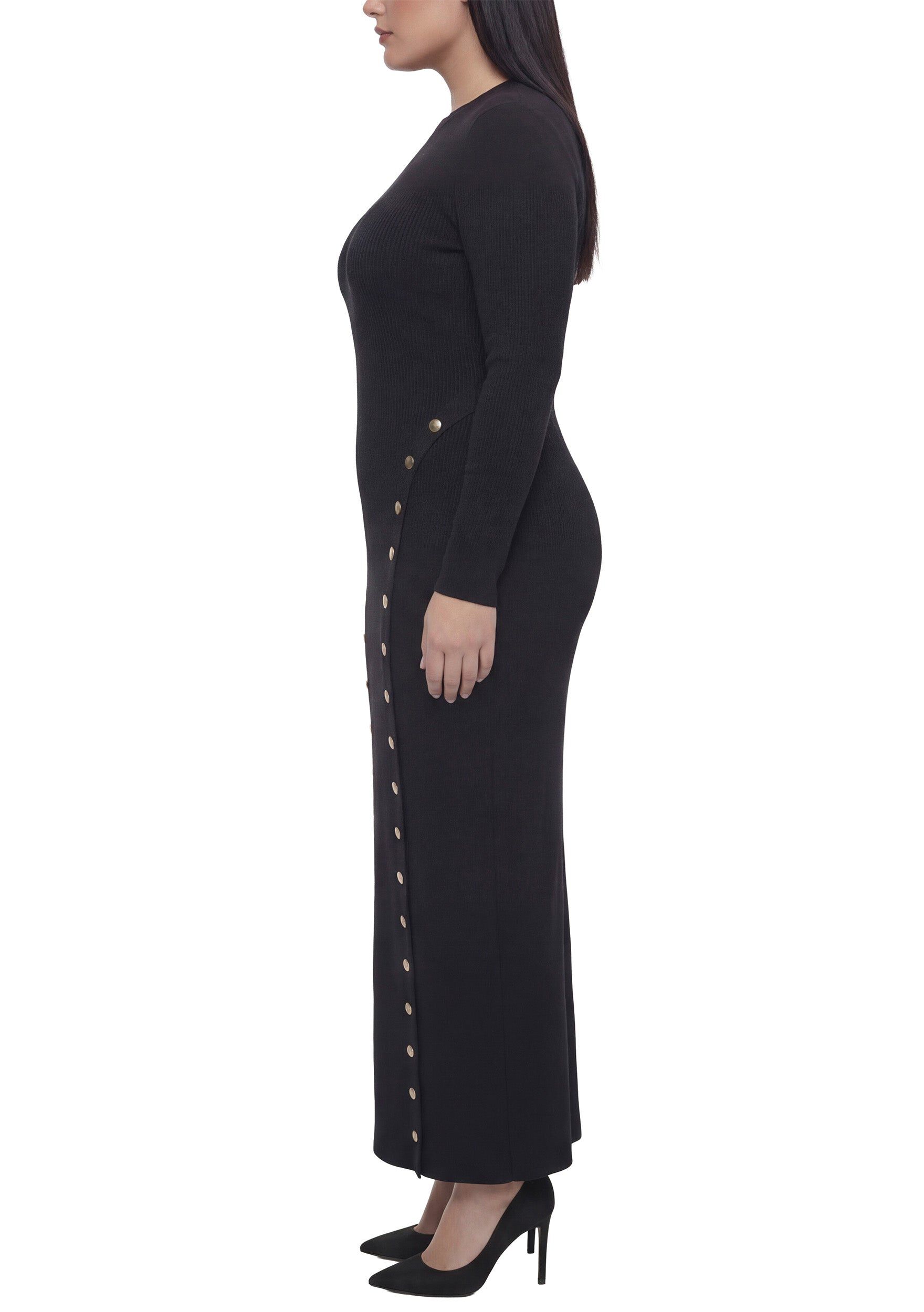 Grayson Dress, Black / Black, alternate image number 2