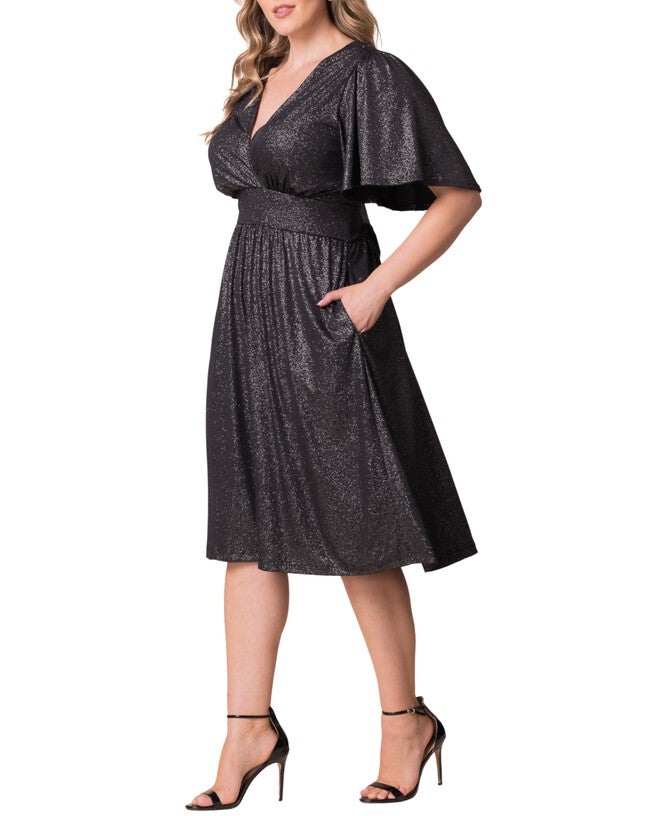 Crystal Cove Cocktail Dress, SILVER STARLIGHT / Silver, alternate image number 3