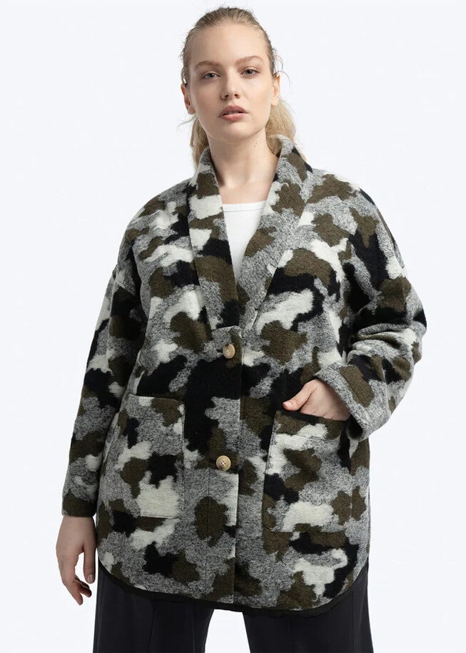 CAMO CARDIGAN, Martini Camo / Olive Green, hi-res image number 0