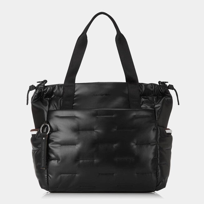 Puffer Tote Bag In Black, , alternate image number null