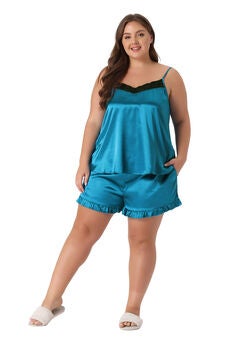 LINGERIE SLEEPWEAR 2 PIECE CAMI SHORTS PAJAMA SET