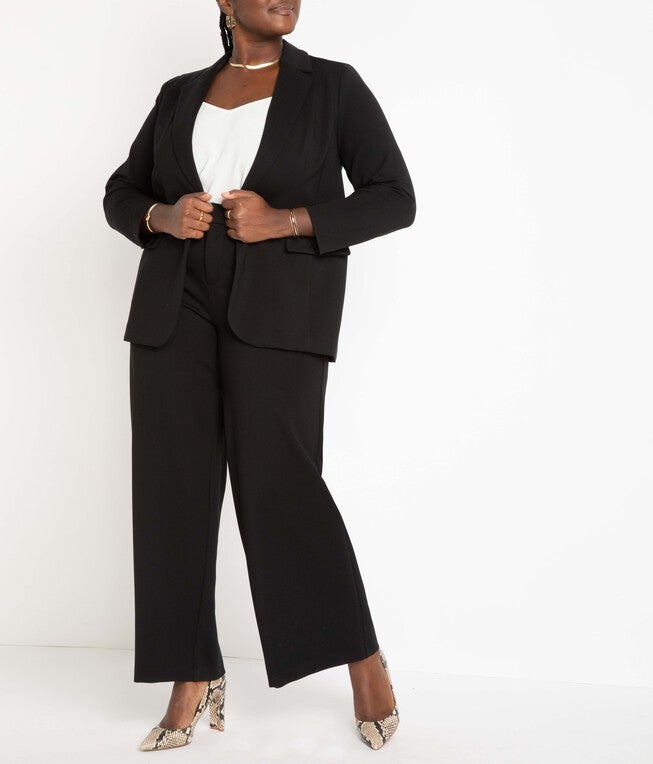 The Ultimate Stretch Suit Long Line One Button Blazer, , alternate image number null
