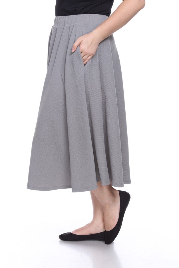 Tasmin Flare Midi Skirt, , alternate image number 5
