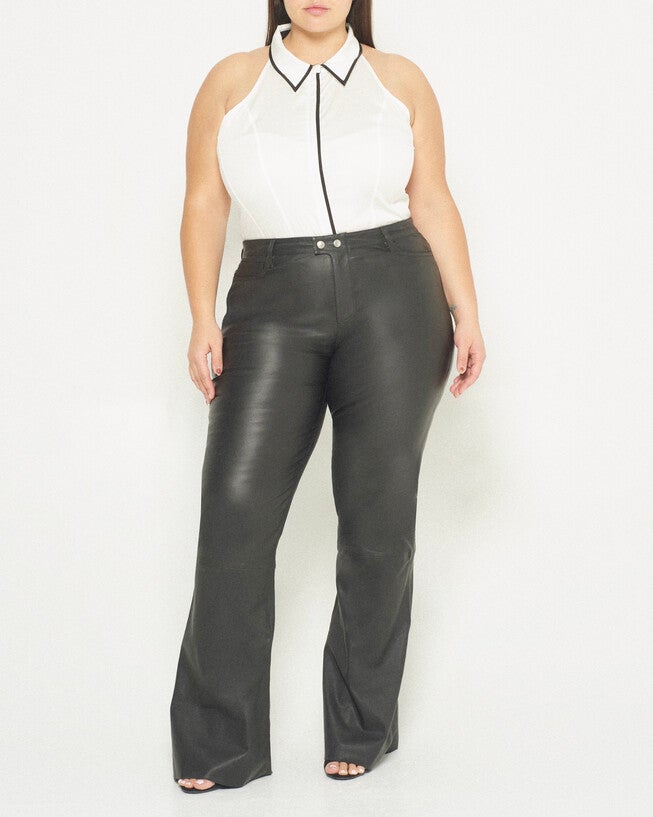 Reese Halter Blouse, White / White, alternate image number 4