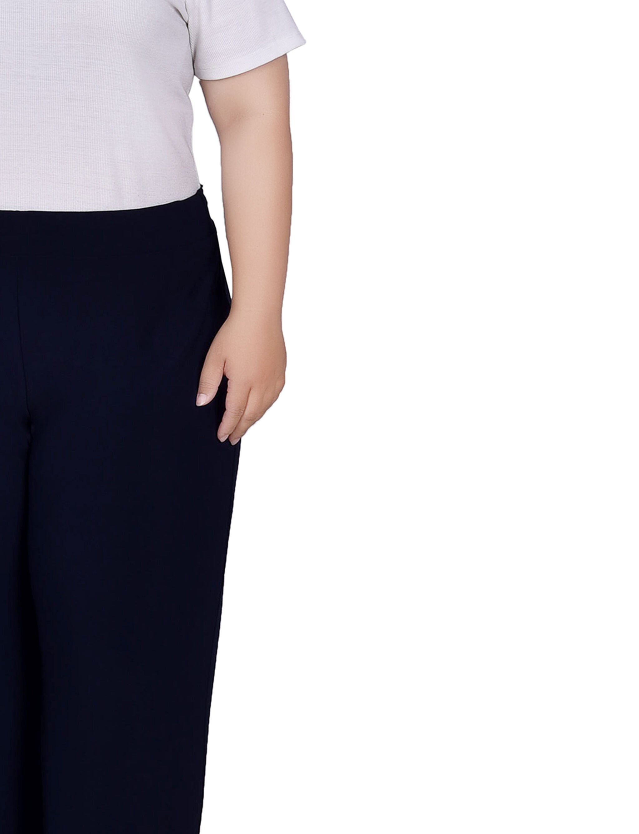Wide Waistband Pull-On Pants, , alternate image number 4
