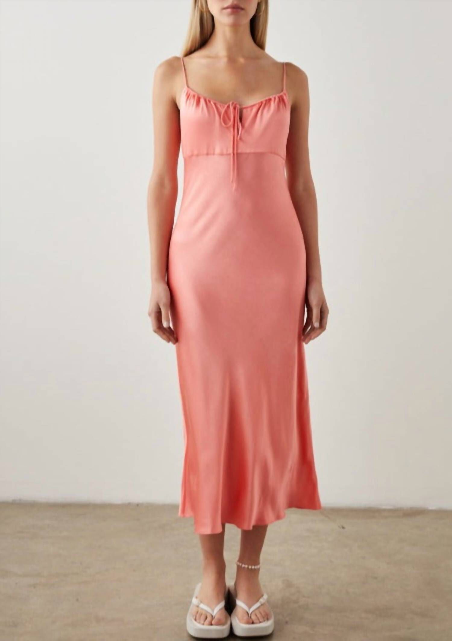 LARAMIE DRESS IN CORAL, Coral / Pink, hi-res image number 0