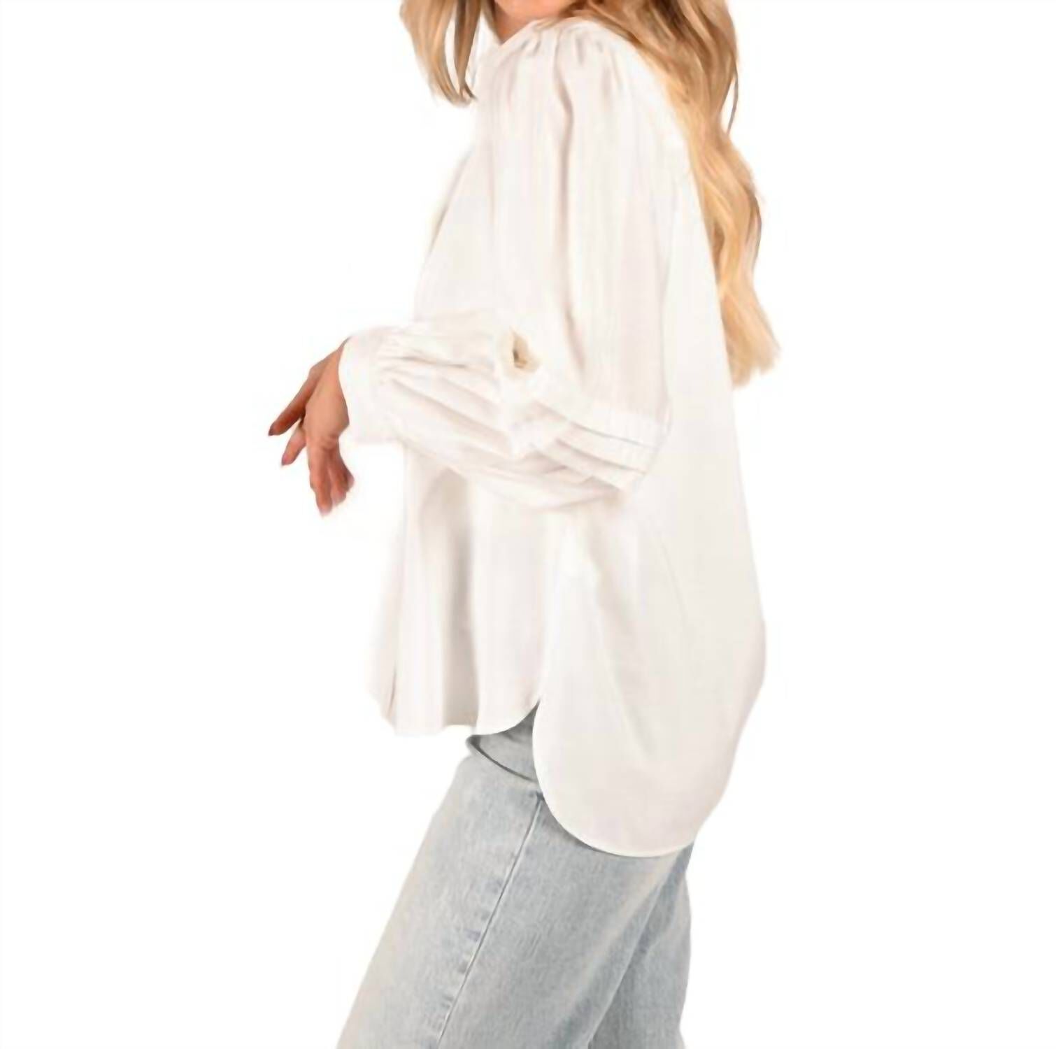OXFORD SHIRT IN LINEN WHITE, Linen White / White, alternate image number 1