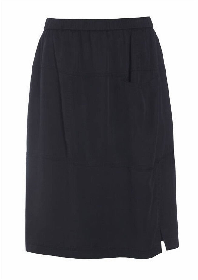 BLIXEN TENCEL SKIRT IN BLACK, Black / Black, hi-res image number null