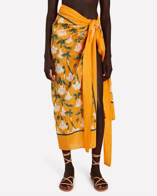 ALEMENDRO SABANERO DORADO SCARF IN ORANGE, , alternate image number 4