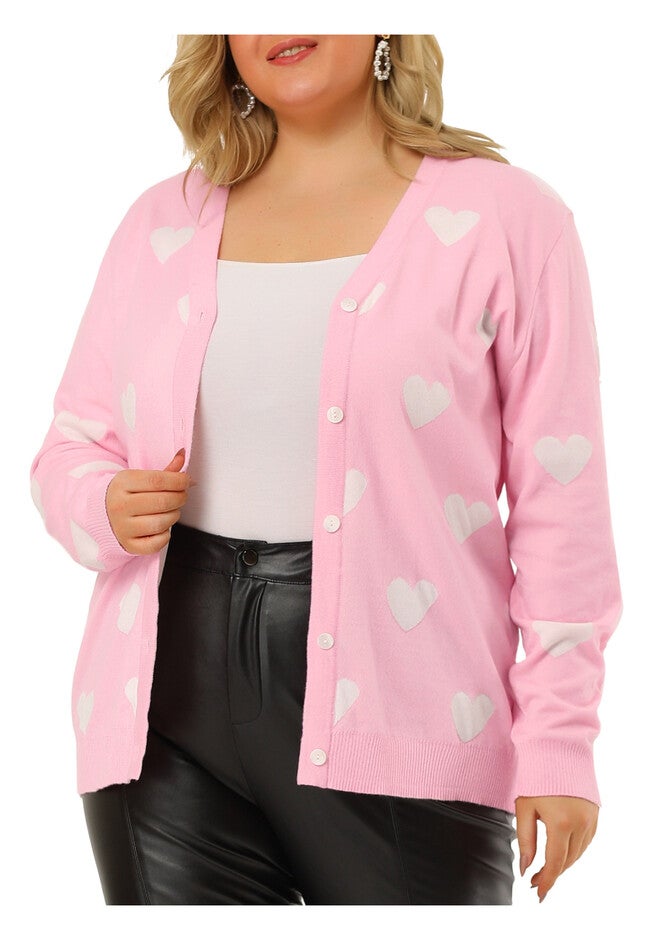 Long Sleeve Lightweight V Neck Cardigan Sweater, Pink / Pink, alternate image number null