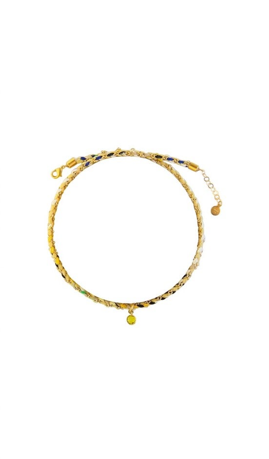 ROUND ABOUT CHOKER IN GOLD, , alternate image number null