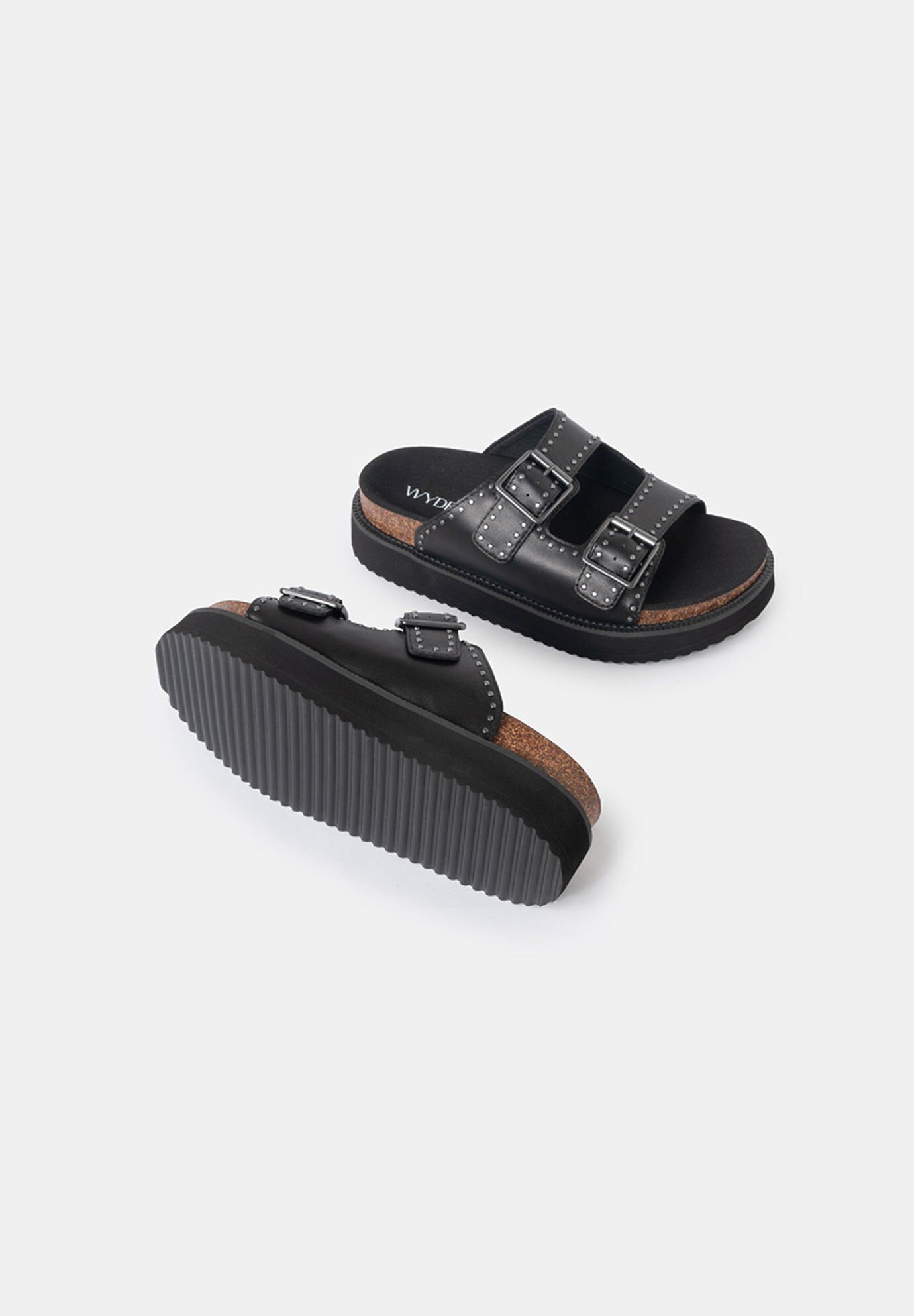 Murphy Footbed Slides, Black / Black, alternate image number 3