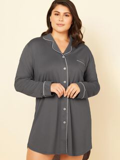 Nightshirt, Anthracite  Ivory / Charcoal Grey, hi-res image number 0