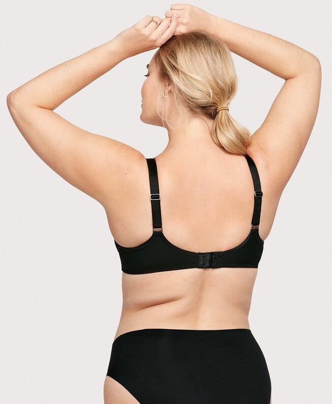 Lace Comfort WonderWire Bra, Black / Black, alternate image number 1
