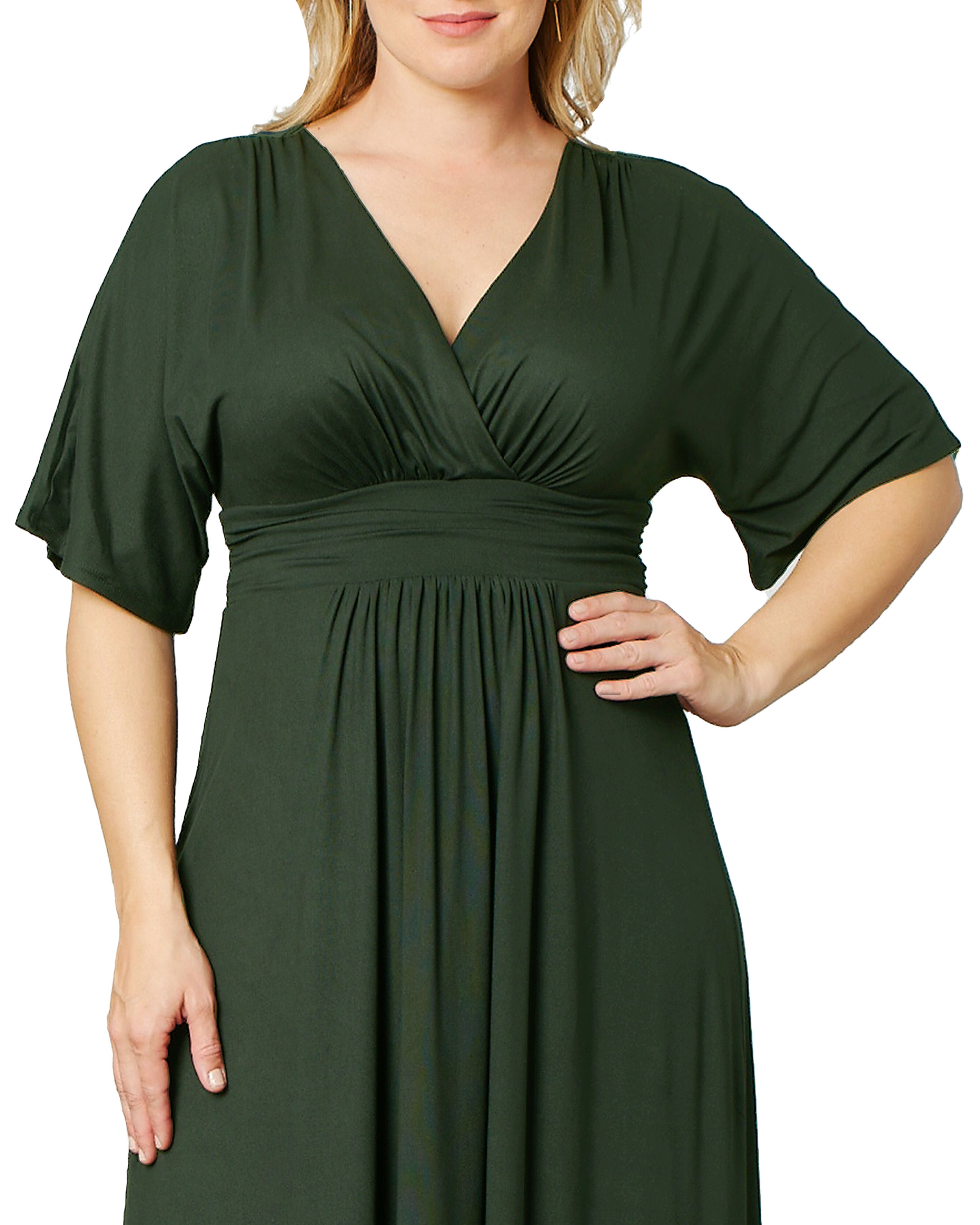 Vienna Maxi Dress, MATCHA GREEN TEA / Olive Green, alternate image number 1