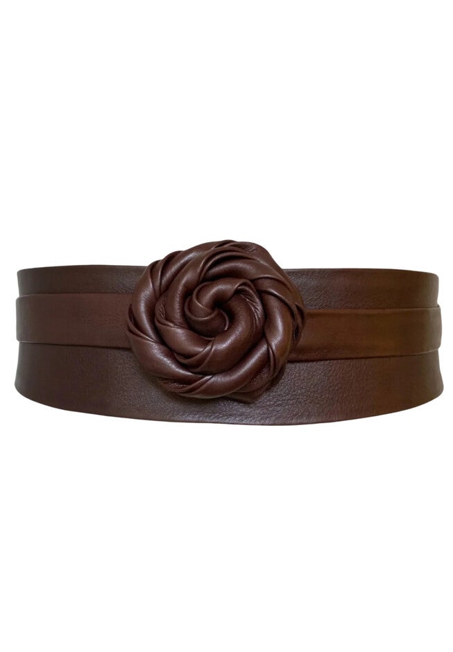 Classic Wrap Belt, Chocolate / Brown, alternate image number 1